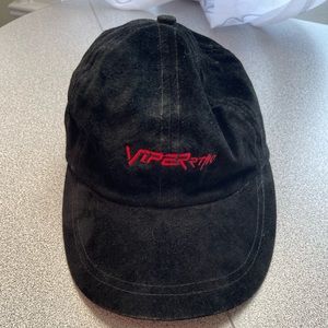 Dodge Viper Black Suede Baseball Hat